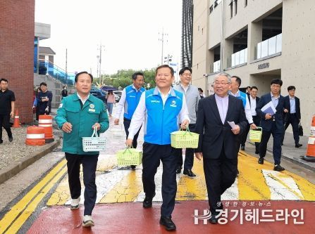 이상민 행안부 장관 오산 전격 방문