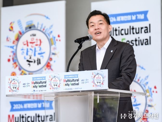 이재준 수원특례시장이 인사말을 하고 있다