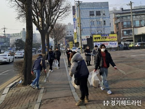 수원특례시 장안구 파장동, 설맞이 일제 대청소 실시