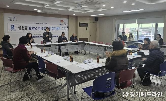 수원특례시 장안구 율천동, 경로당협의회 새해 첫회의 개최