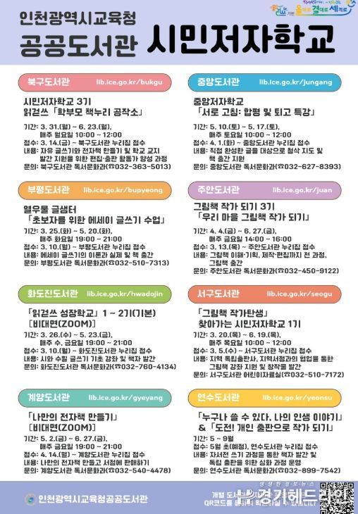 ‘도서관 시민저자학교’ 운영