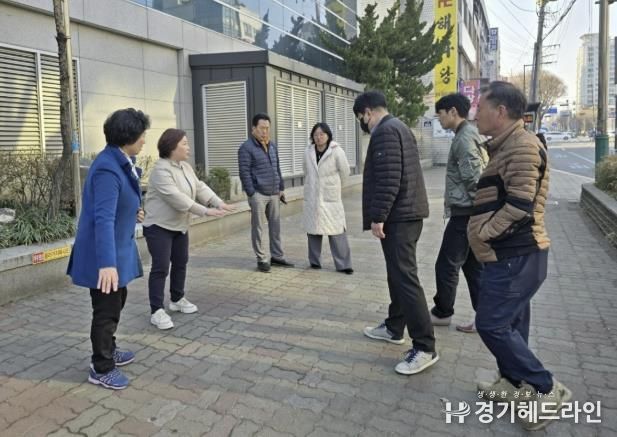 수원특례시 장안구 영화동, 해빙기 보도블록 현장점검