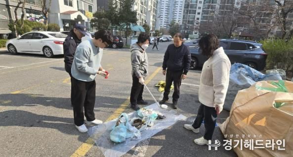 수원특례시 영통구 영통2동, 공동주택 생활쓰레기 샘플링 실시