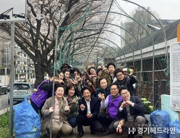 수원특례시 팔달구 우만1동, 주민들과 함께하는 새봄맞이 손바닥정원 조성