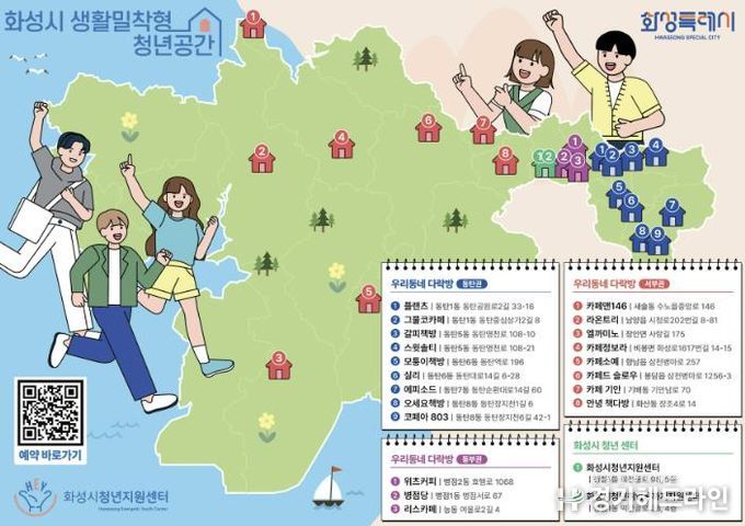 화성특례시 우리동네 다락방 현황지도