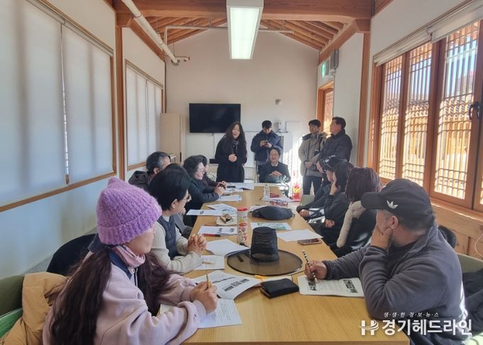 유네스코한국위원회 모니터링단 방문 모습.