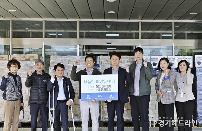 (주)피앤씨랩스, 2년연속 수원특례시 권선구에 마스크 5만매 후원