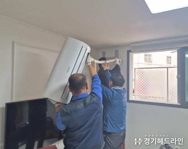 파주시 운정4동 기업인협의회, 폭염 대비 취약가구에 냉방기기 기부