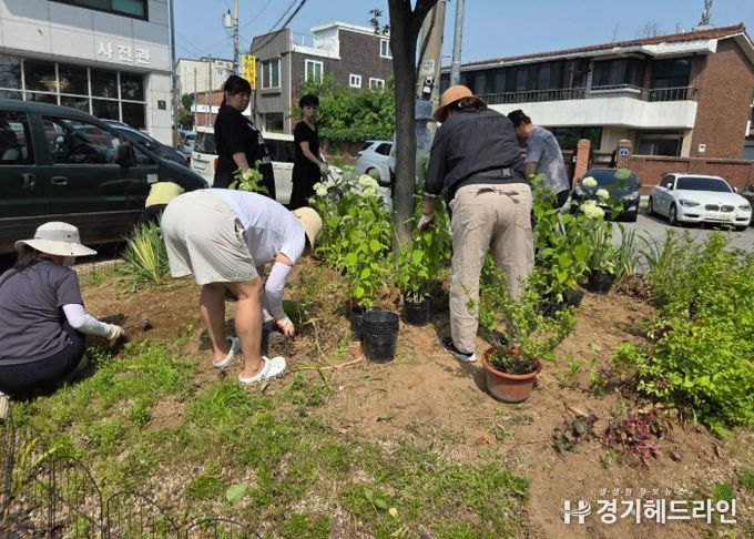 수원특례시 권선구 서둔동, 버려진 땅을 손바닥 정원으로 되살려