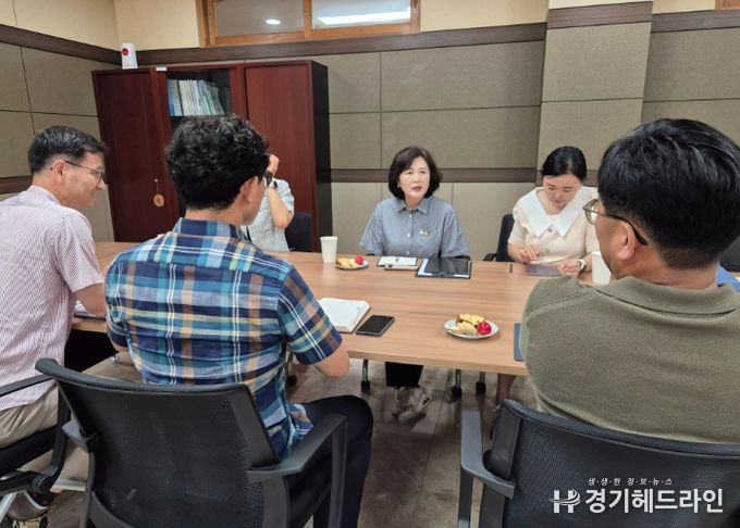 김영희 의원, 오산 세마고 방문해 교육환경 개선 현안 청취