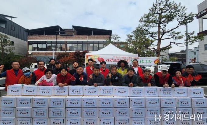 여주시 중앙동 통장협의회, 취약계층에 '김치 나눔' 봉사 펼쳐