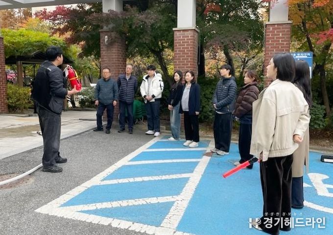 수원시 장안구 조원2동, 공공기관 합동 소방훈련 실시