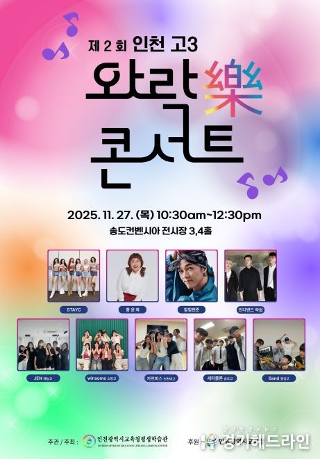 ‘제2회 인천 고3 와락(樂) 콘서트’ 개최