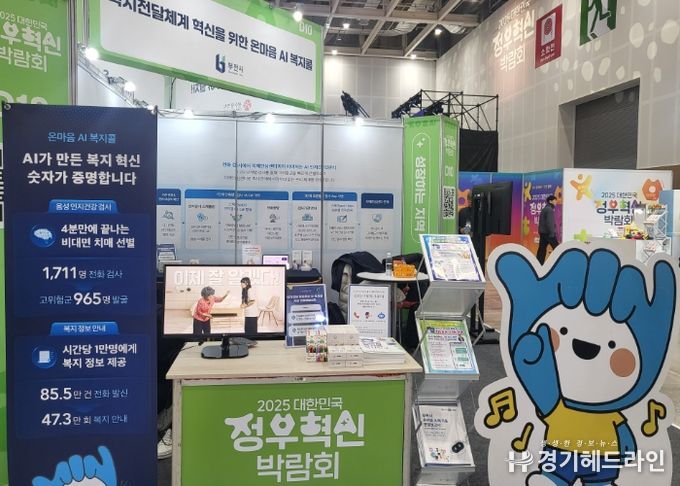 ‘온마음 AI복지콜’ 체험 부스