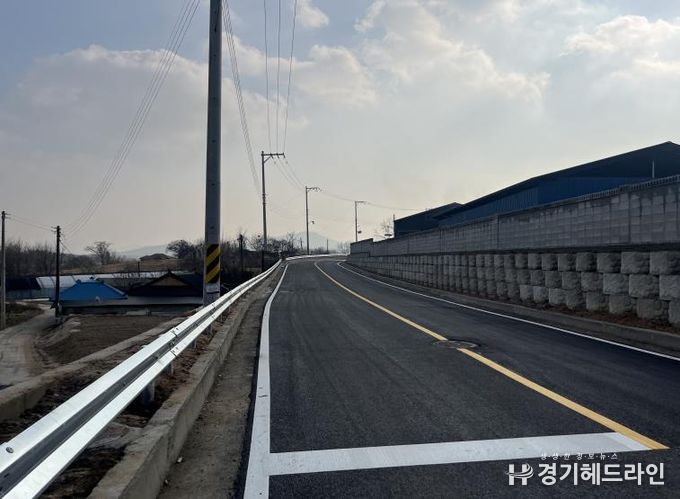 용인특례시 처인구 백암면 백봉리에 개통된 농어촌도로 '봉리선 리도206호 1구간'