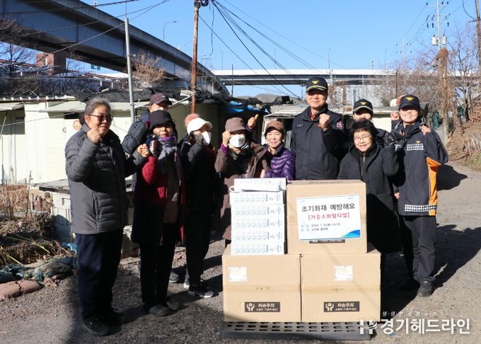 광명소방서, 겨울철 쪽방촌 화재 예방을 위한 현장안전지도 실시