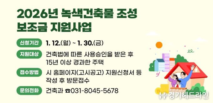 안양시, 15년 지난 주택 보수에 최대 500만원 지원