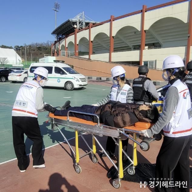 동두천시 보건소, 강력범죄 대비 신속대응반 출동 모의훈련 실시