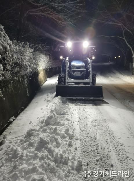 제설 차량 운행