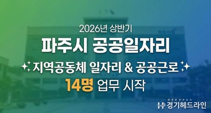 파주시, 2026년 상반기 지역공동체 일자리사업 시작