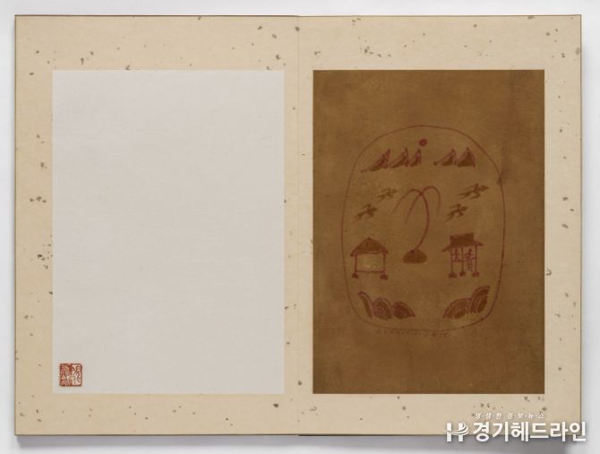 장욱진선화첩, 종이에 채색, 60×448×18cm,