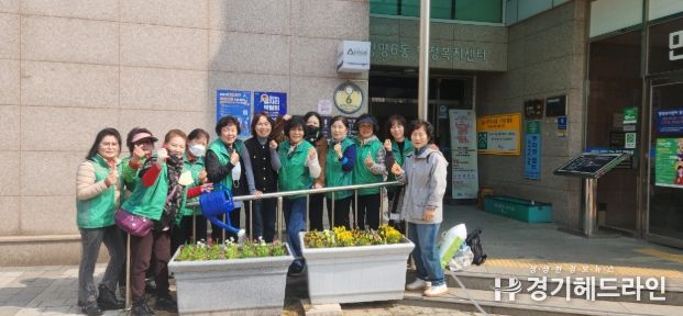 광명6동, 봄꽃 220본 식재로 ‘화사한 봄맞이’