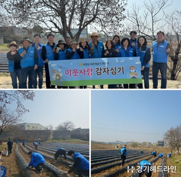 평택시 바르게살기운동 서정동위원회, 감자 심기 행사로 따뜻한 나눔 실천